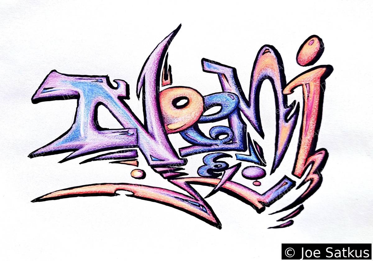 Noemi Graffiti print