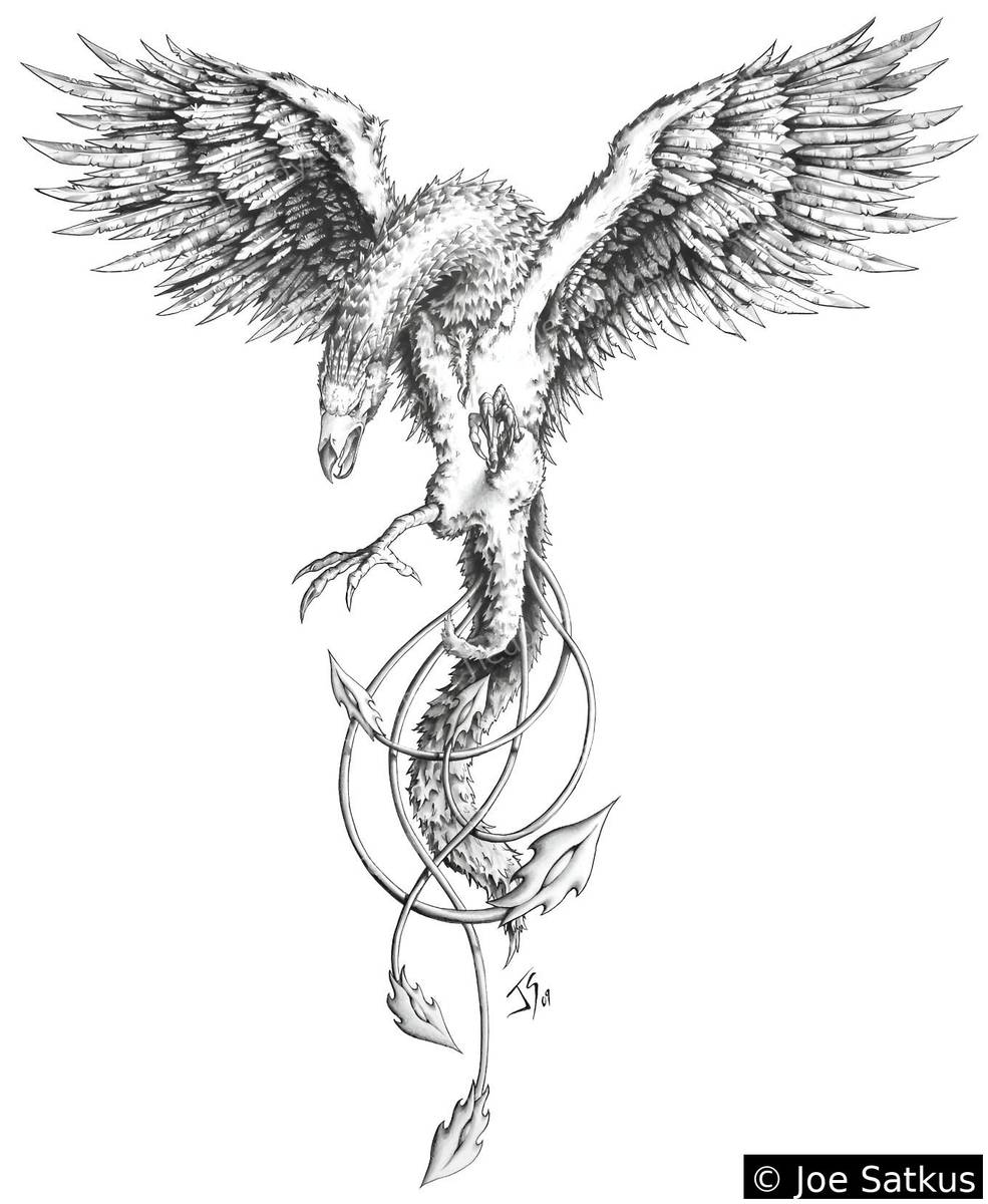 Phoenix Back print